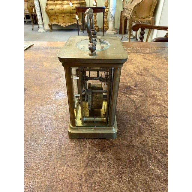 French Late 19th Century Carriage Clock, Brass Case, Circa 1890 For Sale - Image 13 of 18