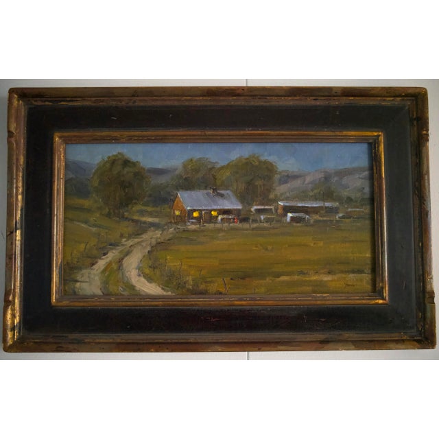 The quiet beauty of the American West is expressed in this oil painting on panel by acclaimed Colorado artist Dan Young....