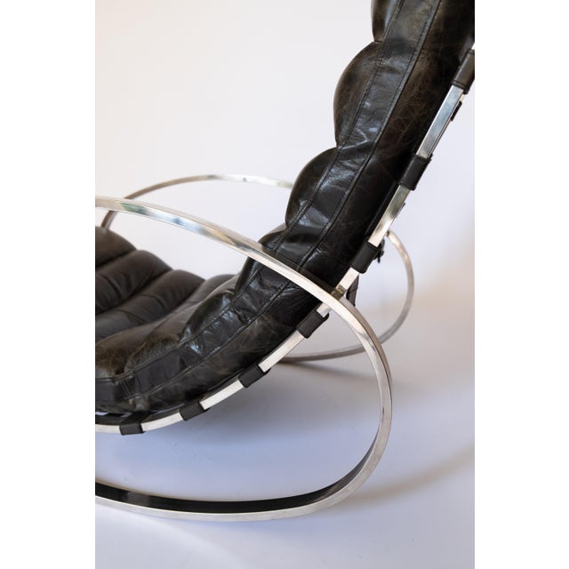 Rocking Chair by Renato Zevi for Selig, 1970s For Sale - Image 6 of 7