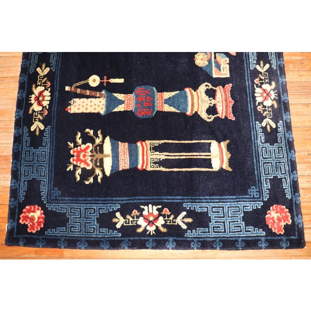Textile Antique Chinese Peking Rug - 4'5" x 6'8" For Sale - Image 7 of 11