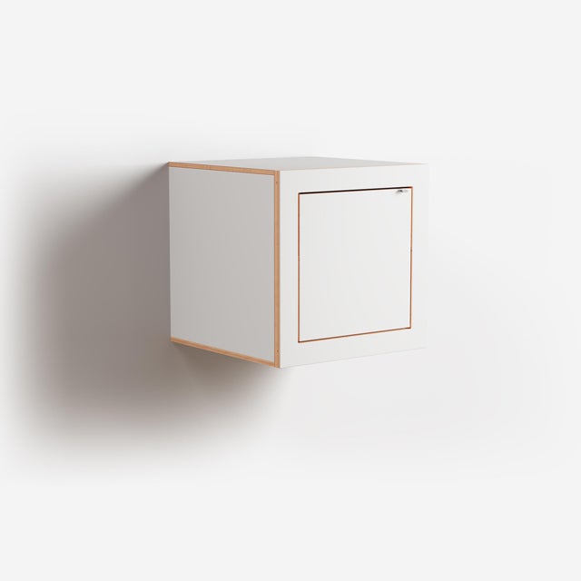 Contemporary 40x40x40 Fläpps Box Nightstand from Ambivalenz For Sale - Image 3 of 12