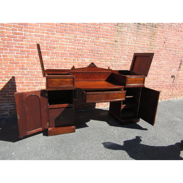 19th Century Double Pedestal William IV Mahogany Sideboard 1810-20 For Sale - Image 10 of 12