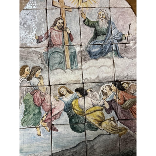 Painting of the Holy Trinity, 1950, Ceramic For Sale - Image 13 of 14