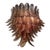 Murano Palm Leaf Chandelier in Tobacco Brown For Sale