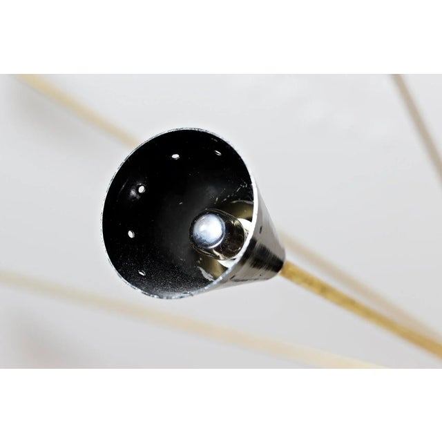 Black Large Italian Sputnik Chandelier from Stilnovo, Italy, 1960s For Sale - Image 8 of 11
