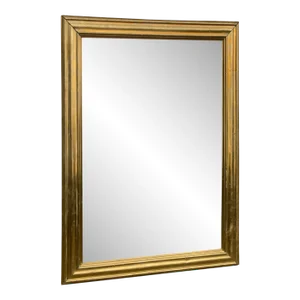 Early 20th Century Large Brass Framed Mirror