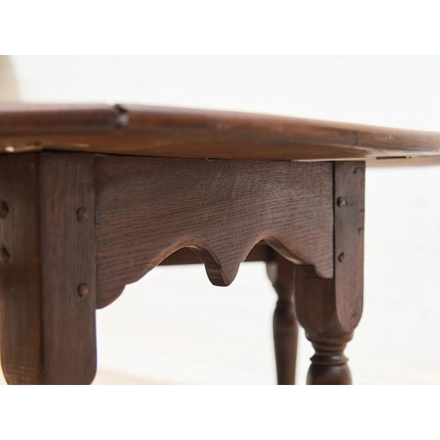 Antique Drop Leaf Dining Table For Sale - Image 10 of 11