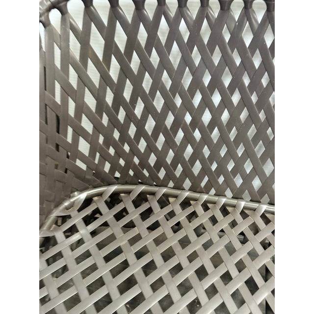 Postmodern Brown Jordan Outdoor Settee, Vintage For Sale - Image 3 of 12