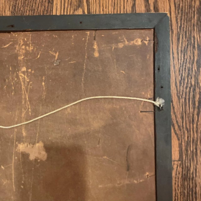 Wood Early 20th Century American Impressionist Landscape Original Oil Painting Signed Summers, Framed For Sale - Image 7 of 9