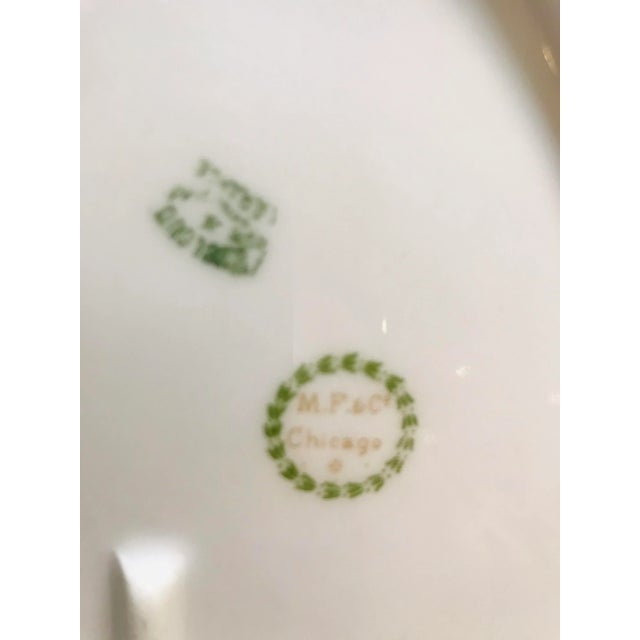 Early 20th Century Limoges France Gold Trimmed Oval Serving Platter For Sale - Image 5 of 6