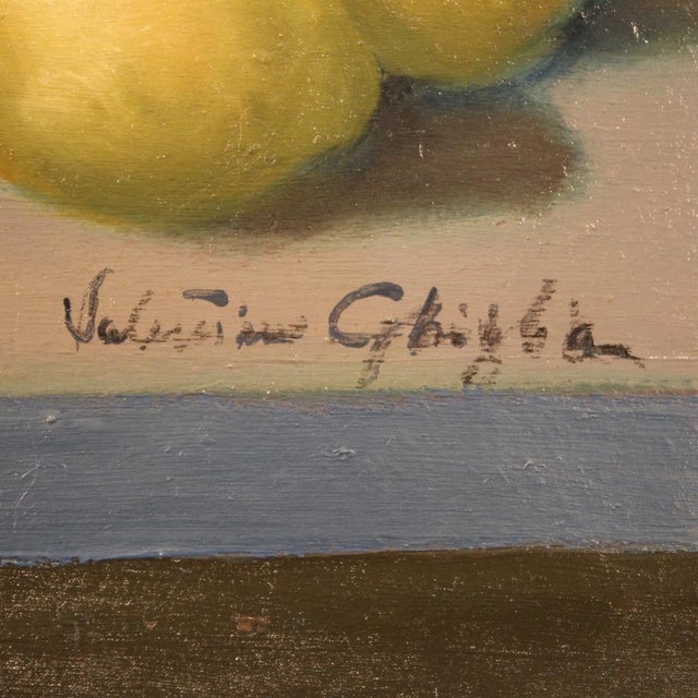 Valentino Ghiglia, Still Life, 1940, Oil on Canvas, Framed For Sale - Image 6 of 17