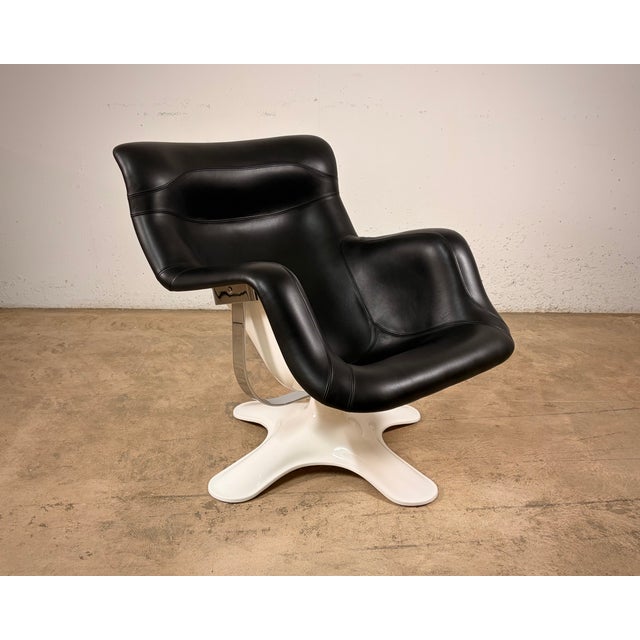 Animal Skin Carousel Chair by Yrjö Kukkapuro for Avarte For Sale - Image 7 of 17