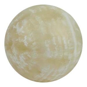 Late 20th Century Natural Polished Honey Onyx Sphere Orb Sculpture