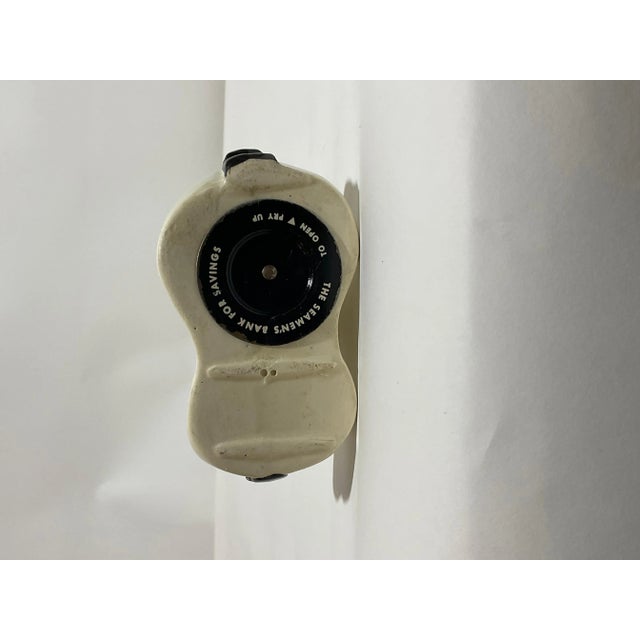 Antique White Antique Sailor Penny Bank from Seamen's Bank For Sale - Image 8 of 9