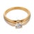 Contemporary Cartier Vintage 0.50 Carat Diamond 18k Tricolor Gold Engagement Ring, Size 5.5 For Sale - Image 3 of 6