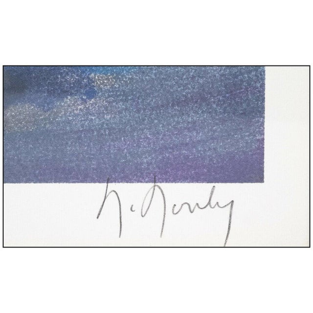 Cubism Mid 20th Century Marine au Ciel, Marcel Mouly For Sale - Image 3 of 5
