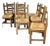 Set of 8 Contemporary Sardinian Brutalist Ash Dining Chairs For Sale