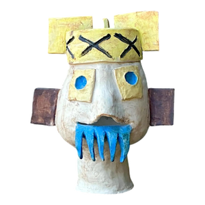 Vintage Abstract Ceramic Bust Sculpture