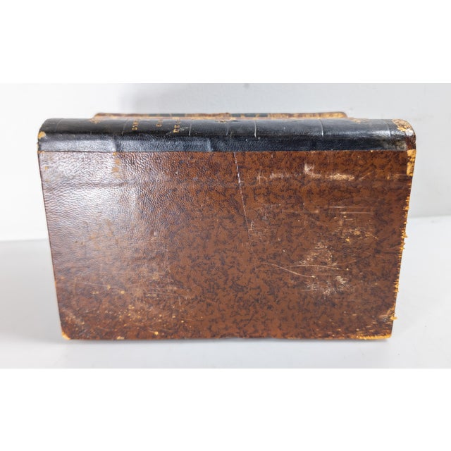 20th Century French Faux Leather Book Box With Bar Set or Tantalus For Sale - Image 13 of 13