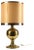 Golden Brass Lamp, 1980s For Sale
