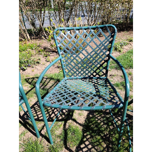 Brown Jordan Tamiami Chairs in Green Set of 4 Chairish