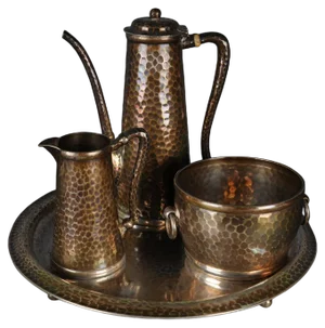 20th Century Tiffany & Co. Demitasse Sterling-Silver Tea Set, 1930s