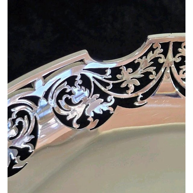 Gold Mid-Century Sterling Silver Fruit Bowl from JB Chatterley, 1972 For Sale - Image 8 of 18