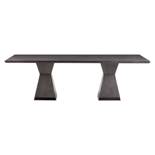 Nolan Black Wood Dining Table For Sale - Image 9 of 9