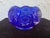Fenton Art Glass Company Vintage Fenton Cobalt Blue Pressed Glass Starburst Rose Bowl, Circa 1970s For Sale - Image 4 of 9