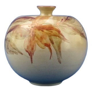 Art Deco Gold Luster Ceramic Vase by Riccardo Gatti, Italy, 1930s For Sale