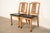 Mid-Century Modern Henredon Style Mid-Century Hollywood Regency Carved Walnut and Cane Side Chairs or Dining Chairs, Pair For Sale - Image 3 of 17