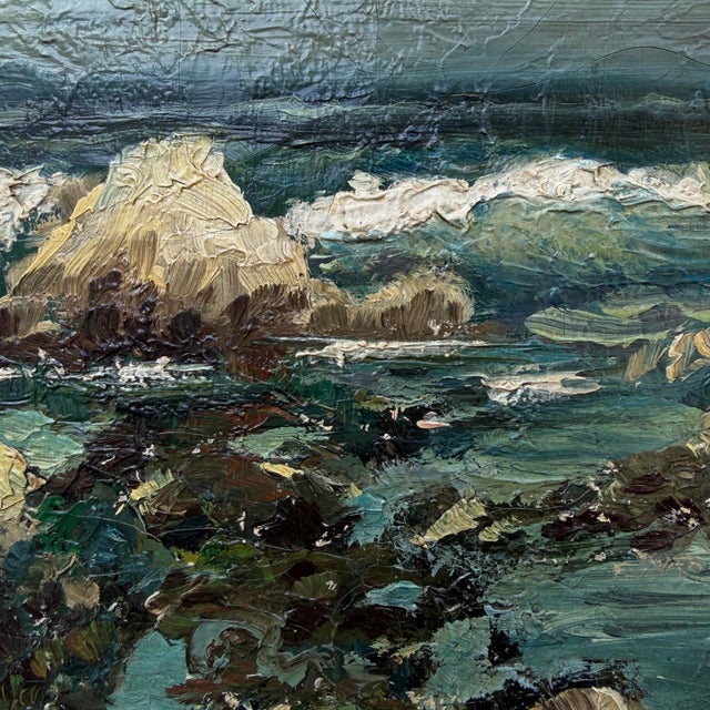 Mid-20th Century American Seascape Oil Painting For Sale In Chicago - Image 6 of 11