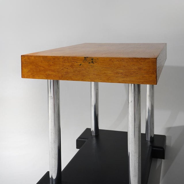Stools in Birdseye Maple and Chromed Metal, 1930s, Set of 2 For Sale - Image 14 of 17
