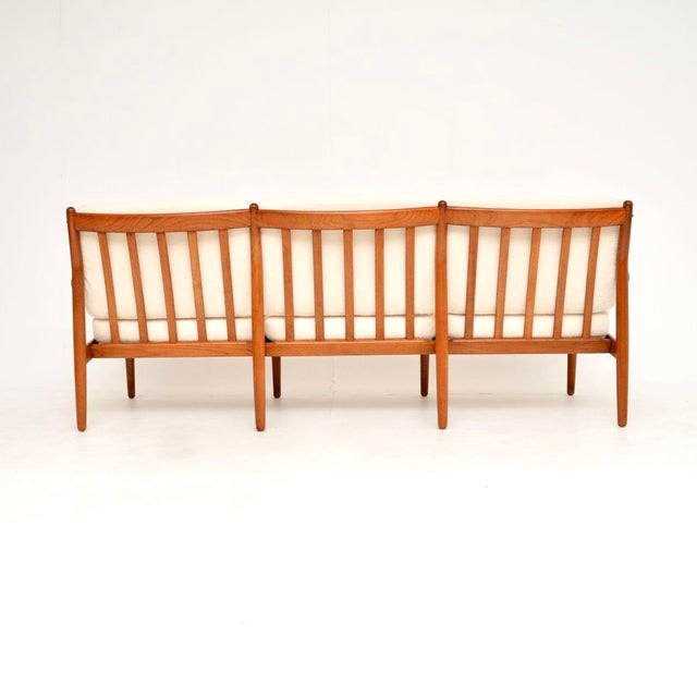 Wood Danish Teak Sofa attributed to Svend Age Eriksen for Glostrup, 1960s For Sale - Image 7 of 12