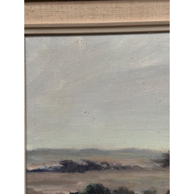B. Jernberg, Landscape with Farms, 1950s, Oil Painting on Canvas, Framed For Sale - Image 11 of 16