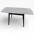 Contemporary Extendable Dining Table with White Formica Top with Black Legs For Sale - Image 3 of 10