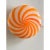 Contemporary milky-white blowing glass with amber “canne di filigrana” filigree rods traditional murano working. the base...
