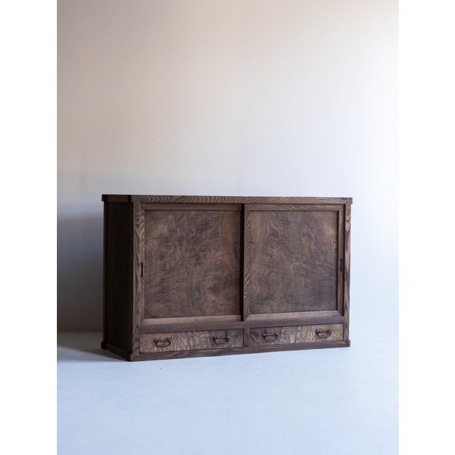 Japanese Antique Tansu Cabinet/ Wabi-Sabi / Taishō–Shōwa Period 1910-40s For Sale - Image 14 of 18