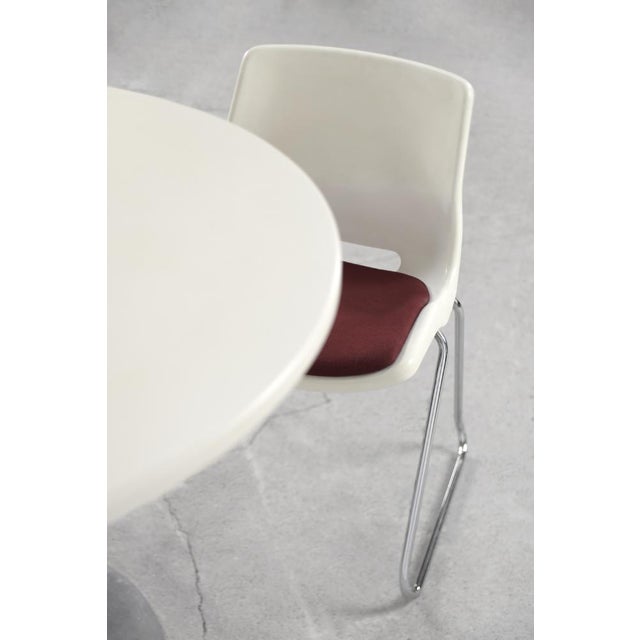 Vintage Dining Table with Metal Tulip Leg, 1970s For Sale - Image 12 of 18