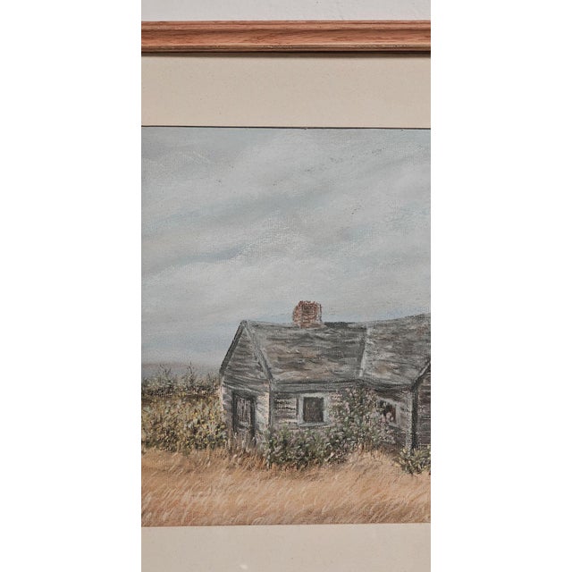 Realism Watercolor of a Rustic Cabin, u.s.a. Circa 1975 For Sale - Image 3 of 4