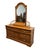 French Lexington Recollections Solid Oak Rustic Country French 64" Triple Door Dresser W Mirror 468-235 / 468-207 For Sale - Image 3 of 16