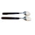 Metal 1980s Sterling Silver Salad Serving Spoons Marked For Sale - Image 7 of 7