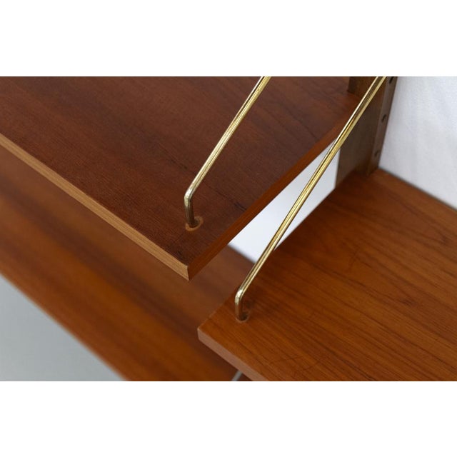 Danish Modern 3-Bay Modular Teak Wall Unit by Poul Cadovius for Cado, 1960s For Sale - Image 15 of 18