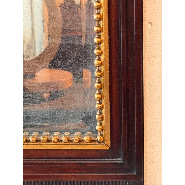 19th Century Mahogany and Gilt Mirror For Sale - Image 4 of 8