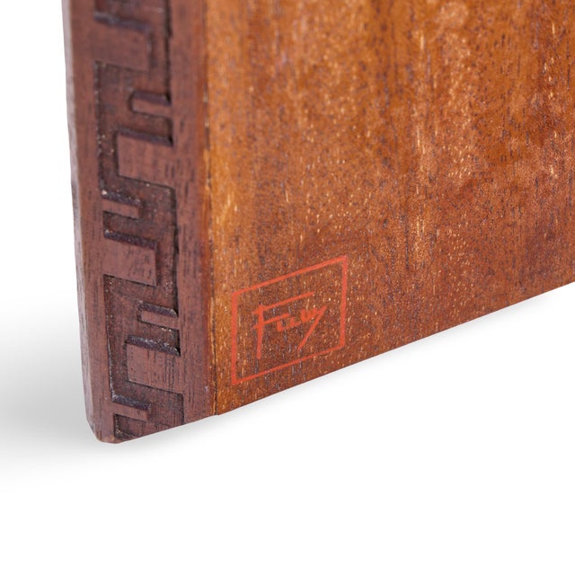 Frank Lloyd Wright for Henredon Mid Century Mahogany Taliesin Side End Table For Sale - Image 9 of 9