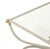 Art Deco Maison Jansen Brushed Steel & Brass Hoof Foot Coffee Cocktail Table For Sale - Image 3 of 6