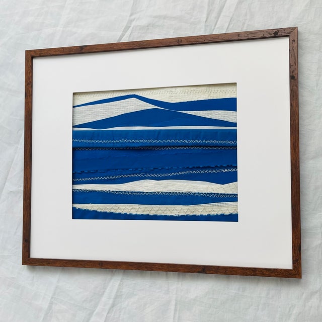 Contemporary Semi-Abstract​ Mixed Media Nautical Sailcloth Landscape​ - By JJ-Hogan | Where the Ethos Is Positive For Sale - Image 4 of 10
