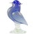 Blue Vintage Seguso Murano Cobalt Blue Opal Gold Flecks Italian Art Glass Mid-Century Bird Sculpture For Sale - Image 8 of 8
