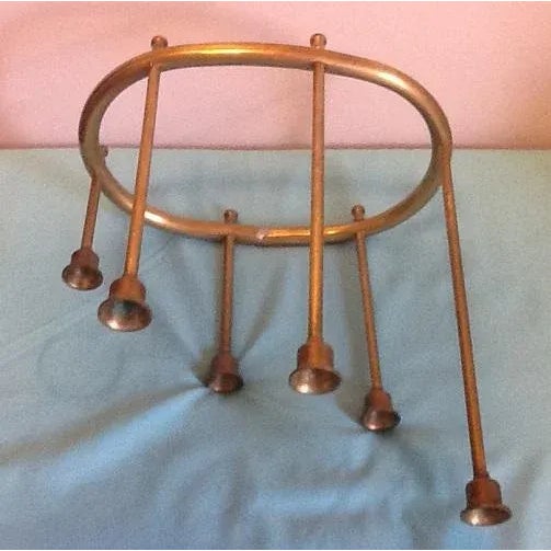 Brass Mid-Century Candelabra For Sale - Image 4 of 7