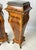 Rococo Pair of Mid-20th Century French Rococo Style Marquetry & Ormolu Pedestals With Green Marble Tops For Sale - Image 3 of 16